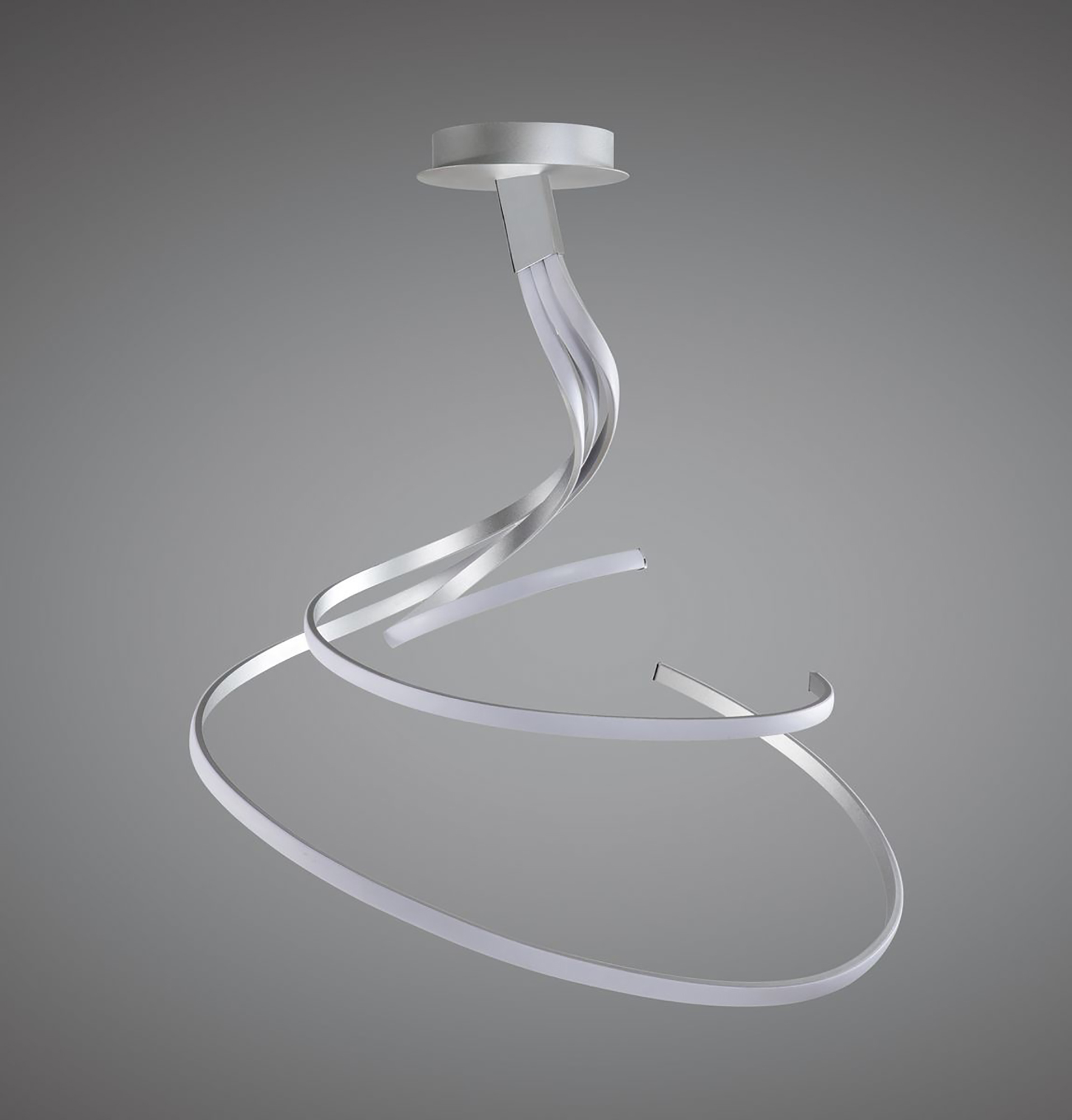 Nur Silver XL Ceiling Lights Mantra Semi Flush Fittings